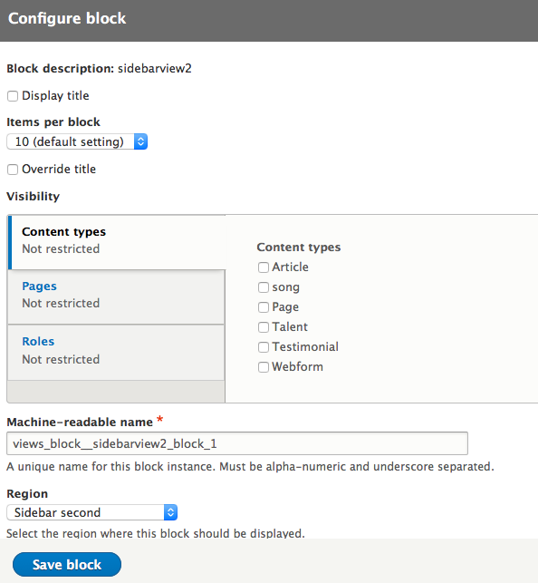 add drupal 8 view to block step 4